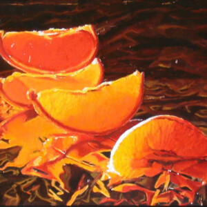 Orange Sections on Tinfoil